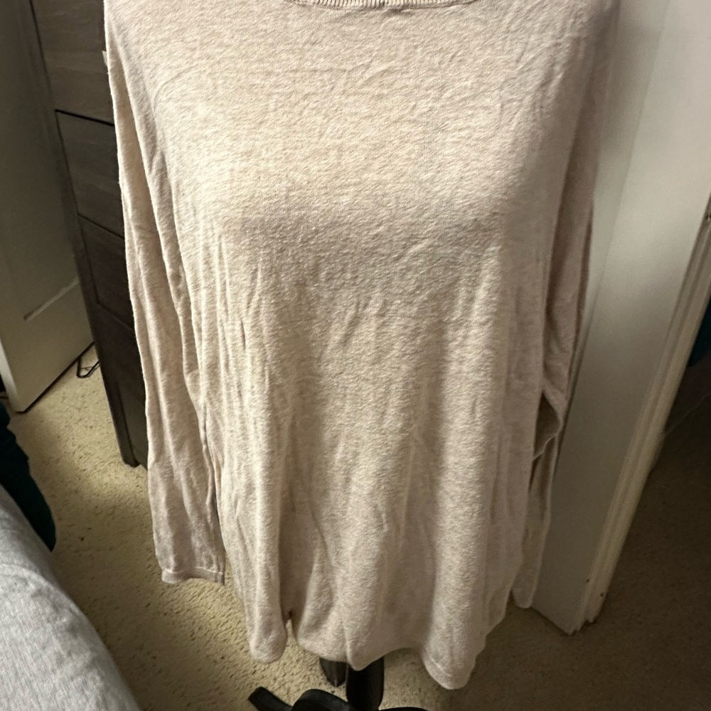 H&M Tan Tunic with Boxy Relaxed Fit
